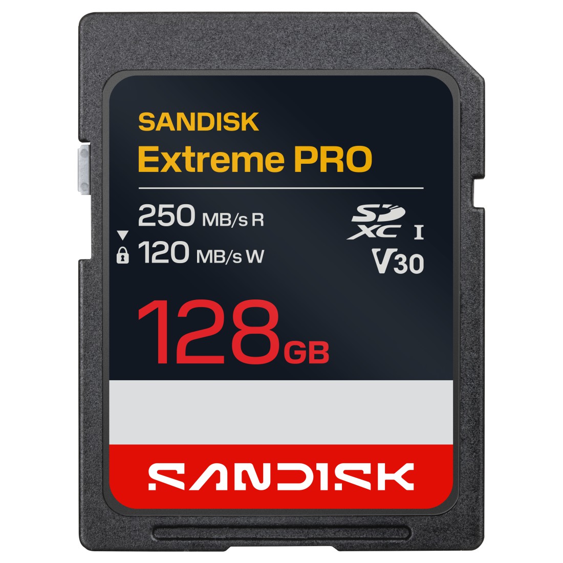 SANDISK SDXC EXTREME PRO 128GB UHS-I, V30, U3, R250MB/s/ W120MB/s, 4K (226963) MEMÓRIAKÁRTYA